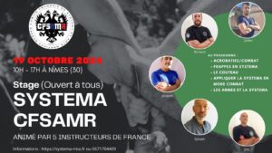 La Systema par 5 instructeurs CFSAMR @ Academie Nimoise de self defense